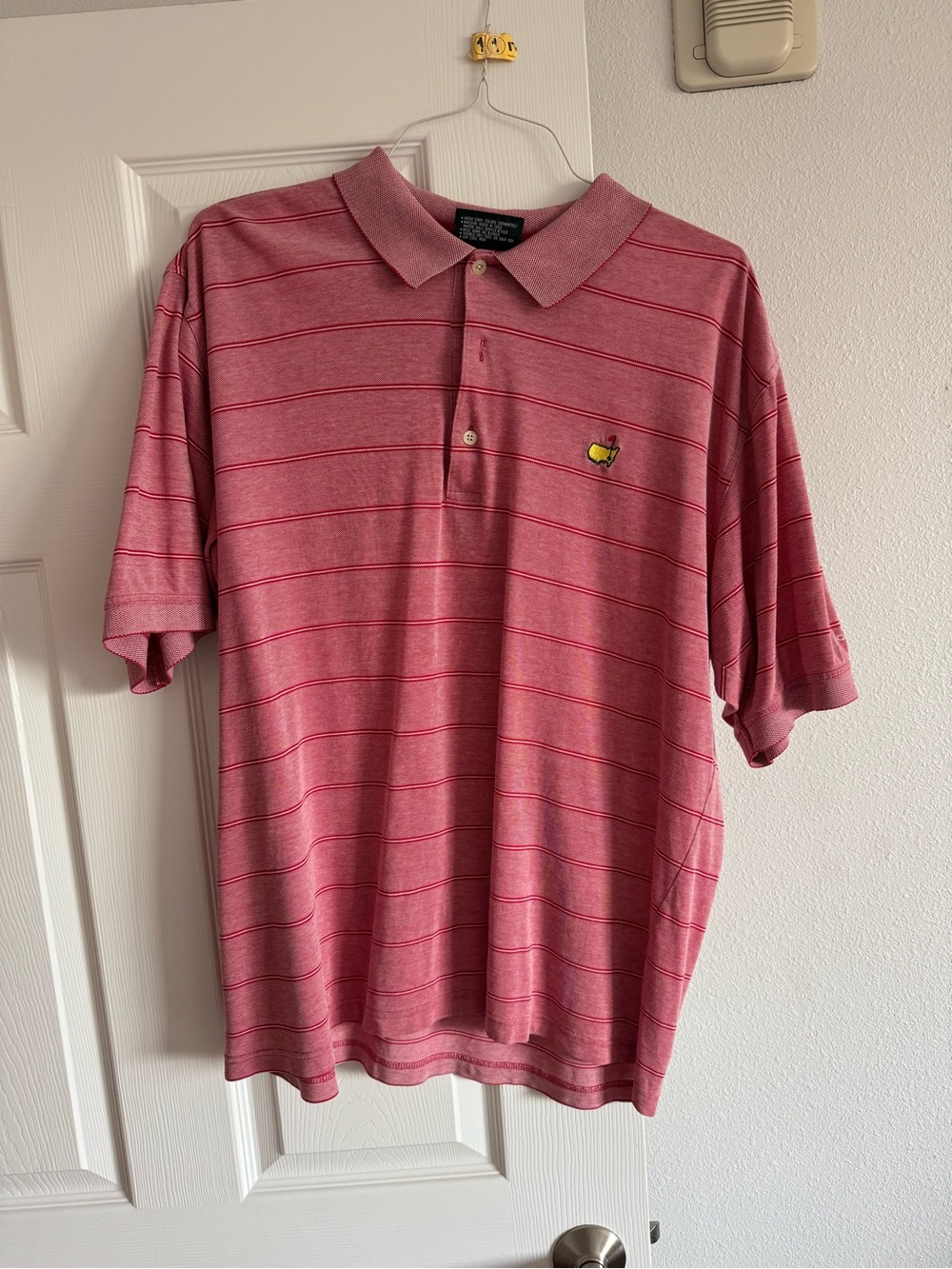 The Masters Golf Polo Red Men’s Large Augusta National